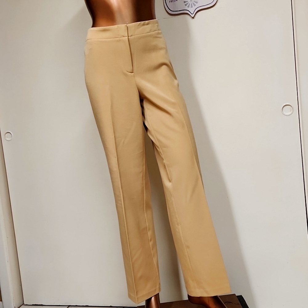 Chicos Traditional Tan Dress Pants Size 1